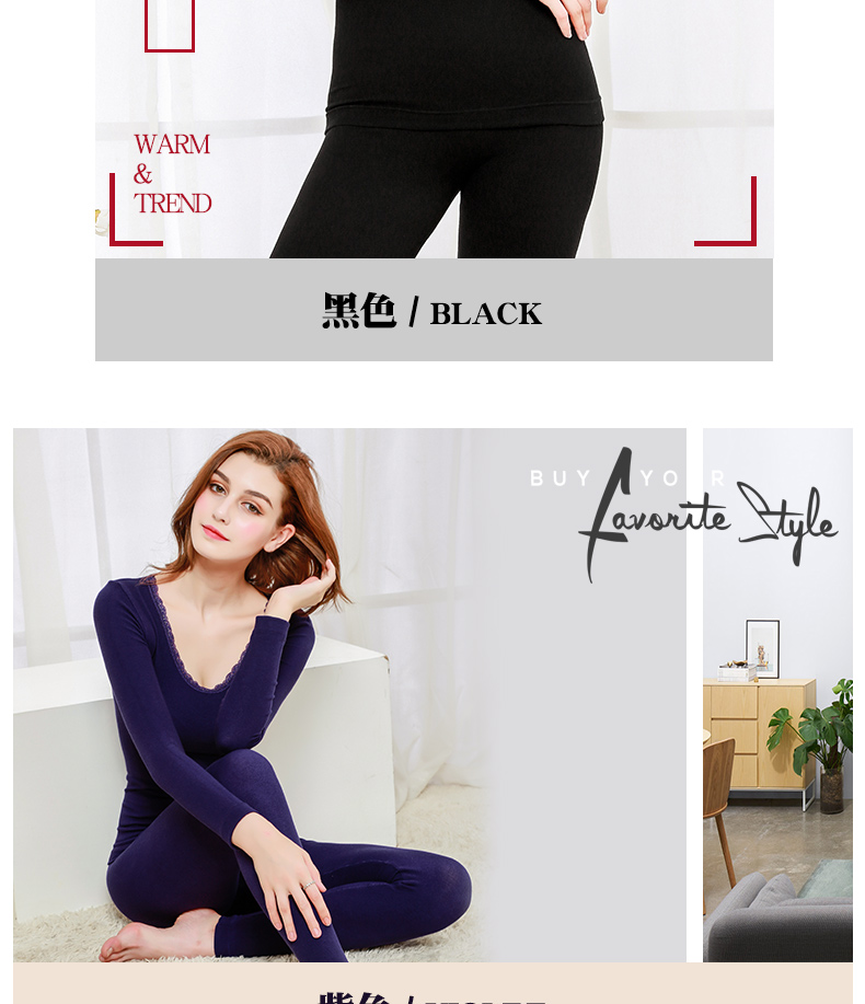 Người Nam Cực ấm đồ lót phụ nữ sốt bông áo len cơ thể quần áo mùa thu quần dài quần dài nữ mùa thu và bộ đồ mùa đông BY bộ cotton nữ học sinh