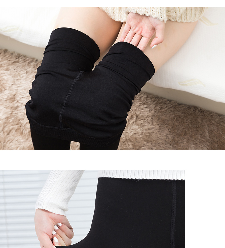 Quần legging nam cực mặc mùa thu thon dài màu đen bước chân vớ vớ eo cao vớ nữ quần dài ZJ quần tất học sinh