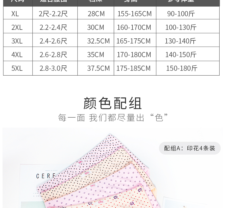 Quần lót nữ ở Nam Cực của phụ nữ trung niên thoải mái cỡ lớn eo cao bằng vải cotton ngắn XA quần lót nữ cotton hoạt hình