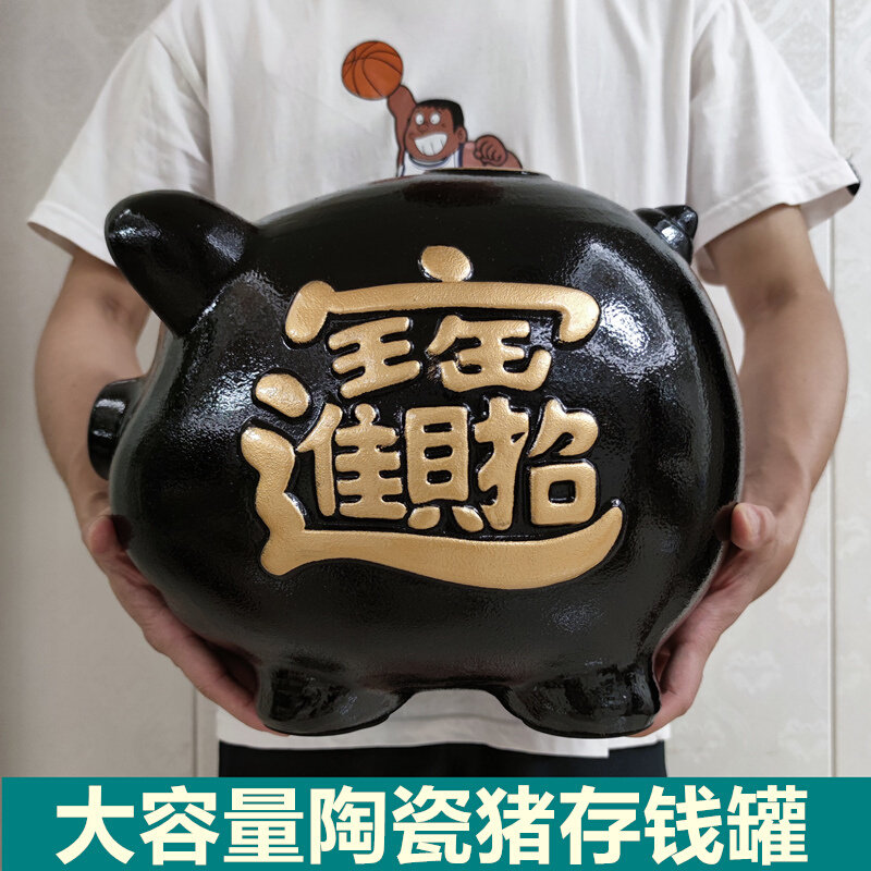 Black pig saving can only enter the deposit card children deposit card black pig living room Fengshui town household financing filing piece