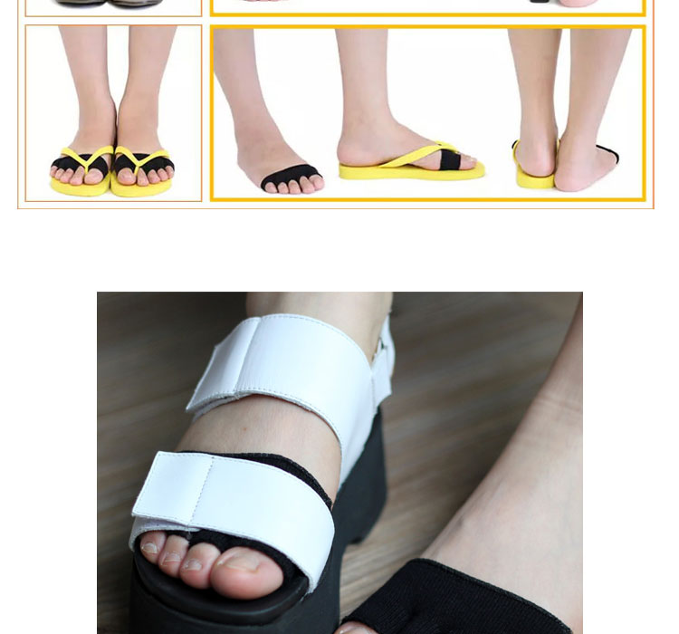 Giày hở ngón năm ngón đặt nửa cọ cotton mùa hè nam và nữ áp dụng cho đôi vớ cotton khử mùi vô hình vớ nam xuất khẩu