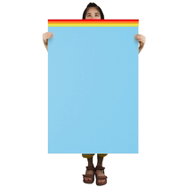 Yuanhao full-open cardboard extra large color large sheet white blue red black dark green yellow gray large thick hard handmade kindergarten environmental creation art area material painting colored paper Morandi