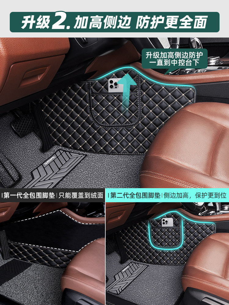 Joe's Car Floor Mats Are Fully Enclosed and Suitable for Passat, Camry, Sylphy, Accord, Corolla, Sagitar, Magotan, and Lavida