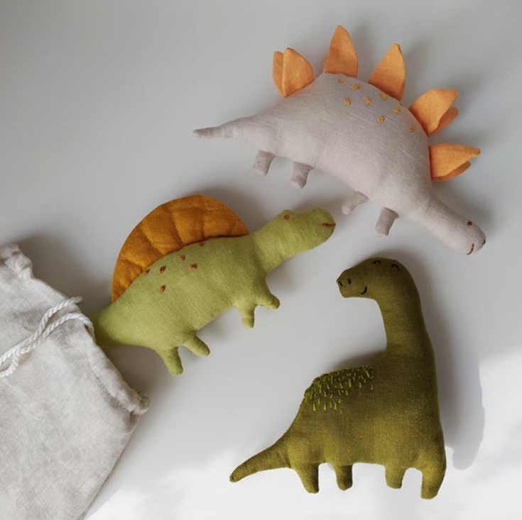 INS Nordic Wind Pure Cotton Dinosaur Appeasement Doll Cloth Art Doll Doll Doll Children Toy Shooting Props