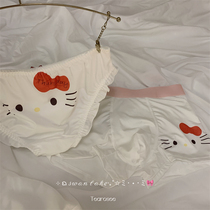 tearosee Katie teach the main couple days Lovely young girl printed cartoon milk silk male and female underpants