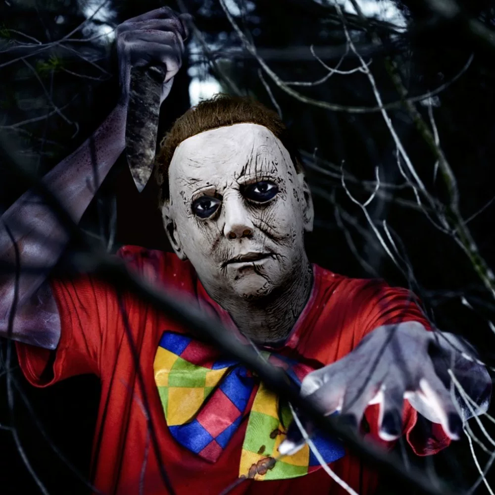 [Michael Myers Mask Halloween Horror 麦克梅尔乳胶面具头套]