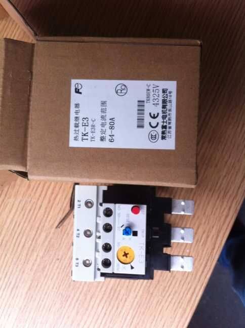 Normally cooked Fuji Thermal overload relay TK-E3R-C protector switch 68A contactor