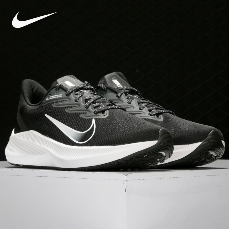 Nike Spring and Autumn New Zoom Winflo 7 Men's and Women's Wear-Resistant Sports Shoes Cj0291-005