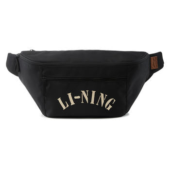 Li ning authentic sports life series men's and women's same fashion embroidery printed casual sports waist bag ablu093