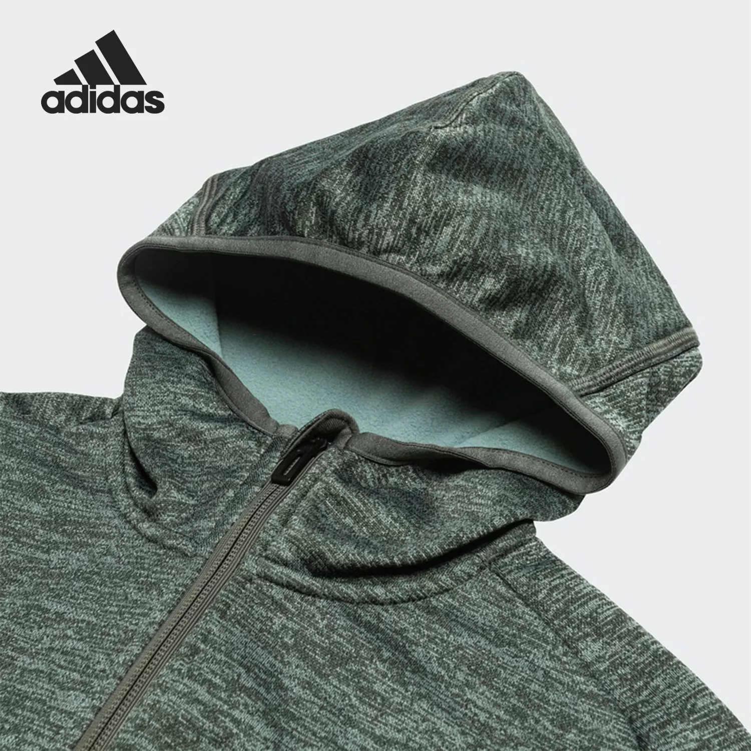 Куртка Adidas с капюшоном и молнией для отдыха, коллекция 2021