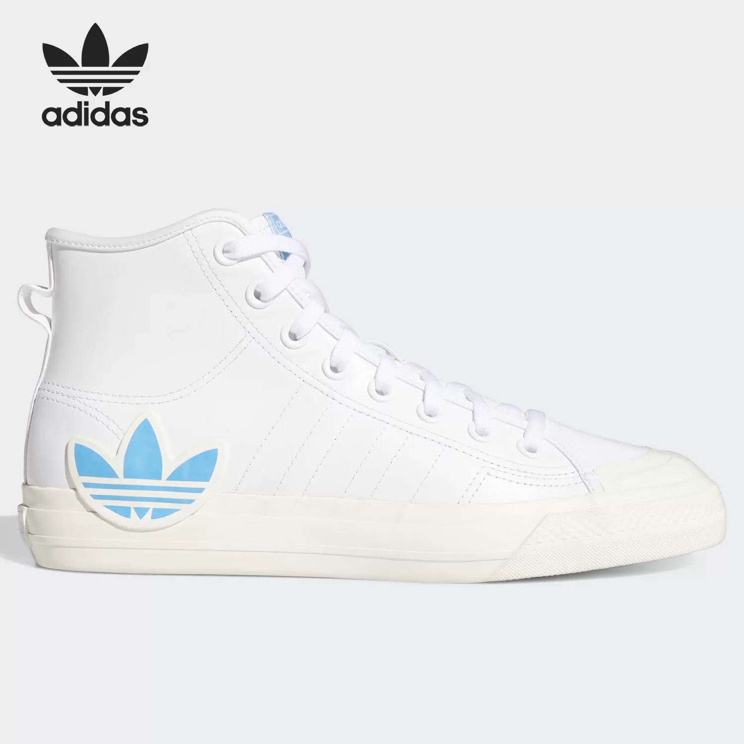 Кроссовки высокие классические повседневные мужские и женские Adidas Authentic clover NIZZA FX8497