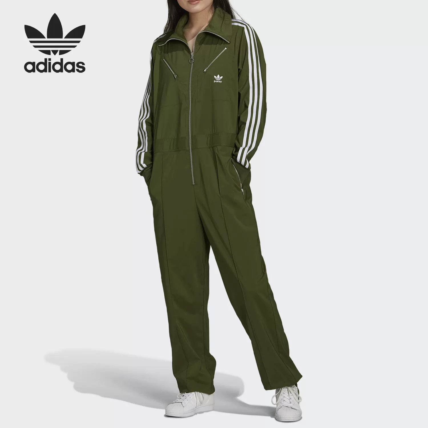 Официальный комплект/комбинезон Adidas с клевером женский BOILERSUIT HD2517