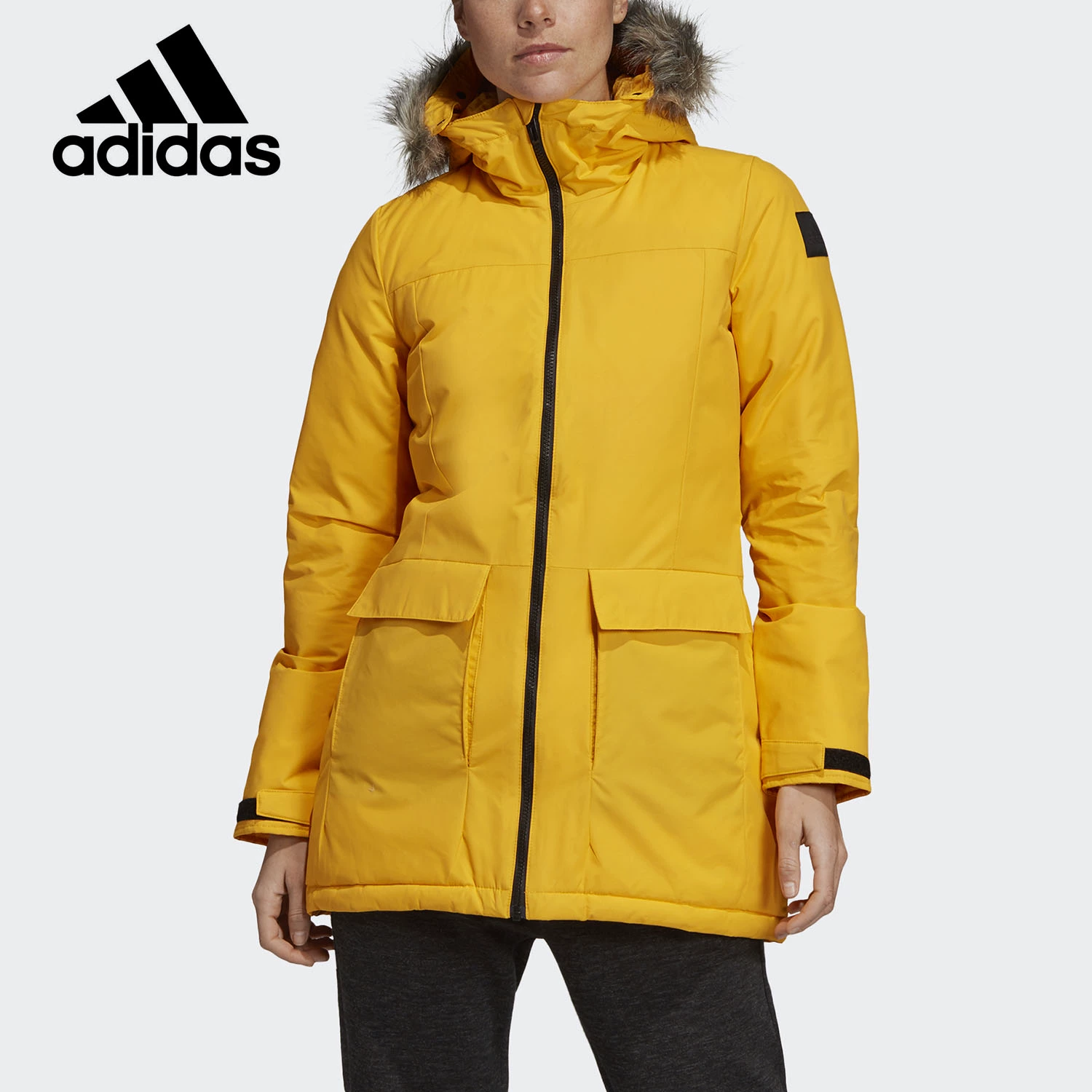 Áo khoác thể thao nữ mùa đông mới của Adidas / Adidas mùa đông 2019 DZ1497 - Quần áo độn bông thể thao