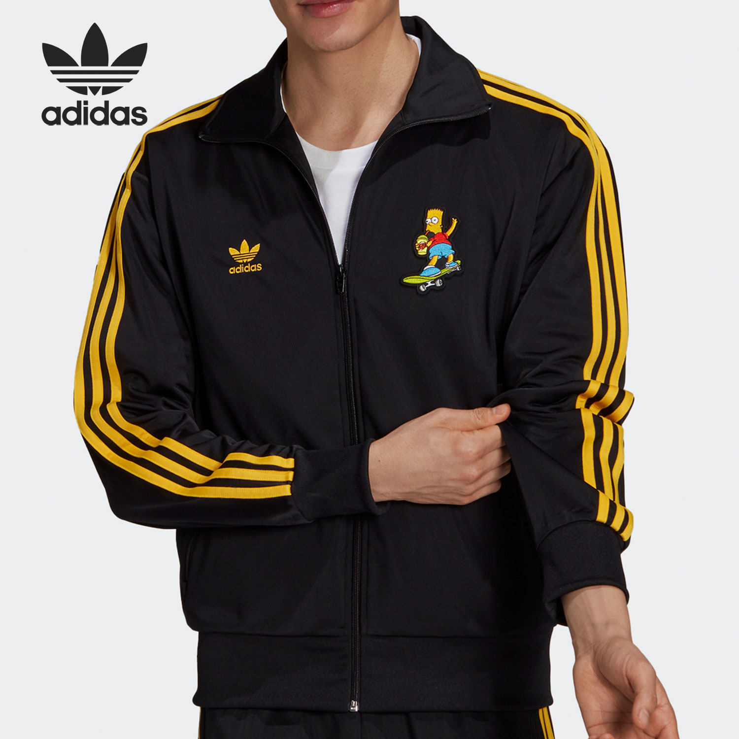 adidas 3D Trefoil 3-Stripes Track Jacket - Black | adidas Singapore