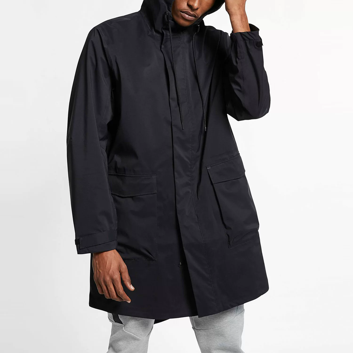 Nike/ подлинный M NRG PARKA мужской черный спортивный ветровка с капюшоном AV8271