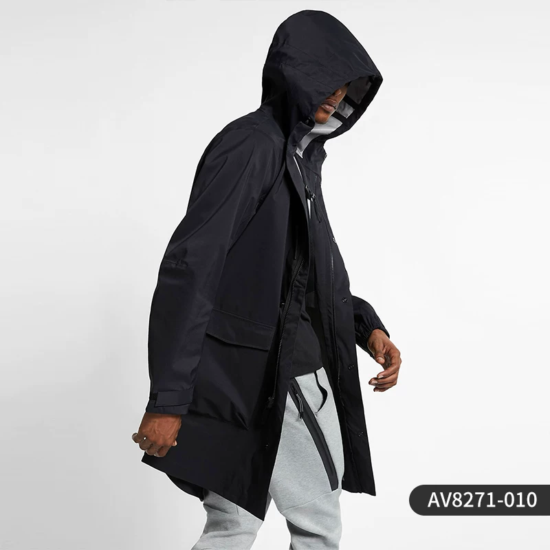 Nike/ подлинный M NRG PARKA мужской черный спортивный ветровка с капюшоном AV8271