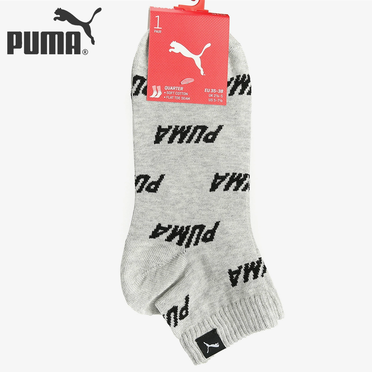 Vớ nam nữ PUMA / Puma chính hãng 2020 vớ thể thao mới vớ thoáng khí vớ ngắn 907389-01 - Vớ thể thao