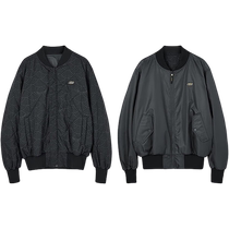 Skechers Official 2024 New Mens Fashion Reversible Pleated Cotton Jacket