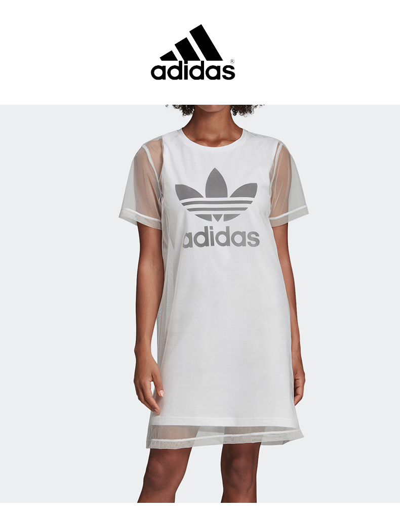 Adidas / Adidas clover đích thực mùa hè 2019 trang phục thể thao nữ giản dị FL0034 - Trang phục thể thao quần áo adidas nữ