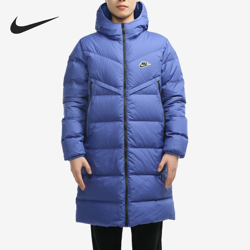Nike/Nike Genuine Men's Mid-Length Warm and Windproof Hooded Sports down Jacket Cu4409-430