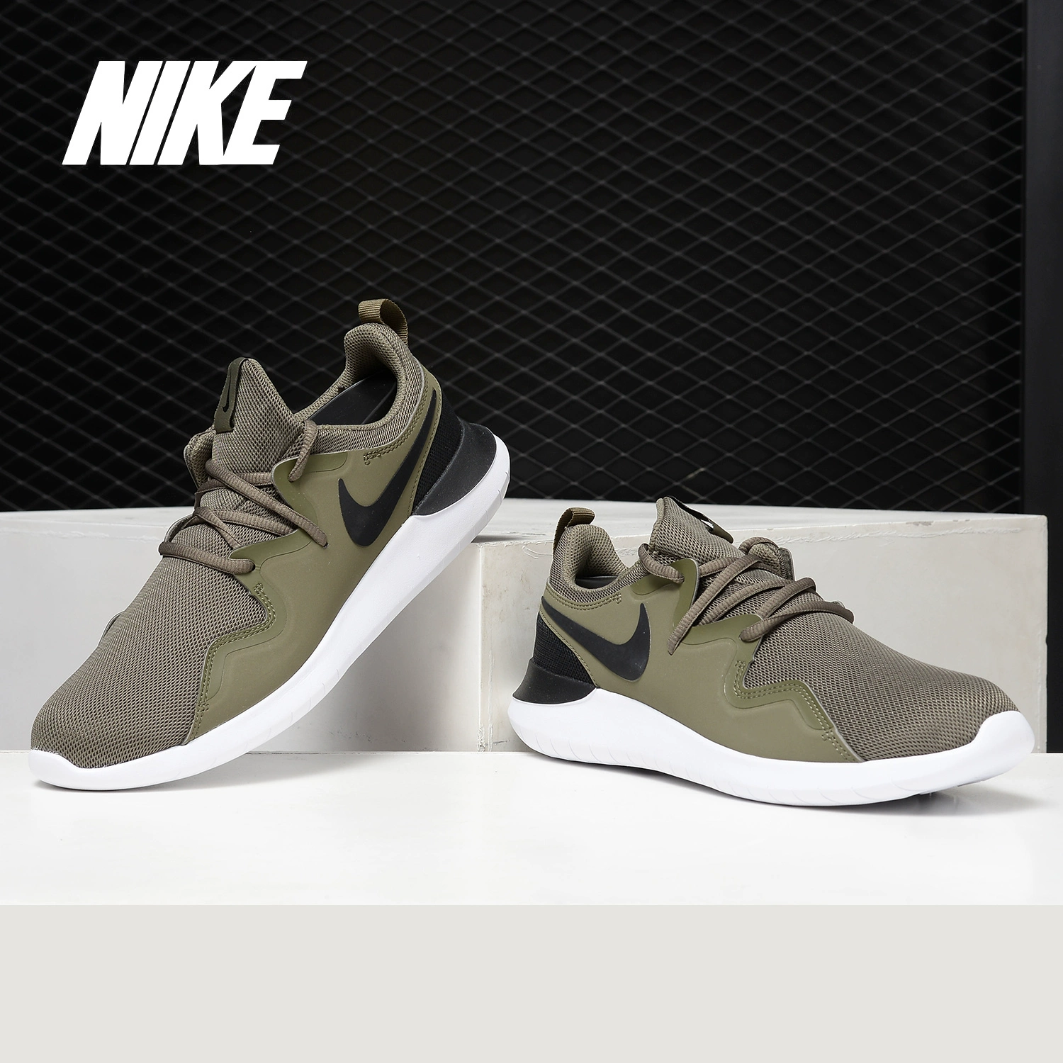 Nike / Nike Authentic 2019 mùa xuân và mùa thu thể thao nam mới mang giày thông thường thoáng khí thấp hàng đầu AA2160 - Dép / giày thường