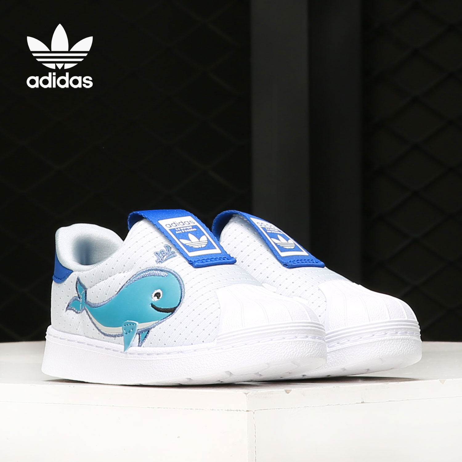 Adidas/阿迪达斯正品三叶草2021新款小童休闲轻便运动鞋FX4930