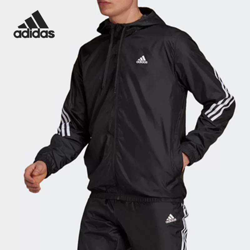 Официальный подлинный спортивный костюм с капюшоном для мужчин MTS WVN HOODED Adidas H15580