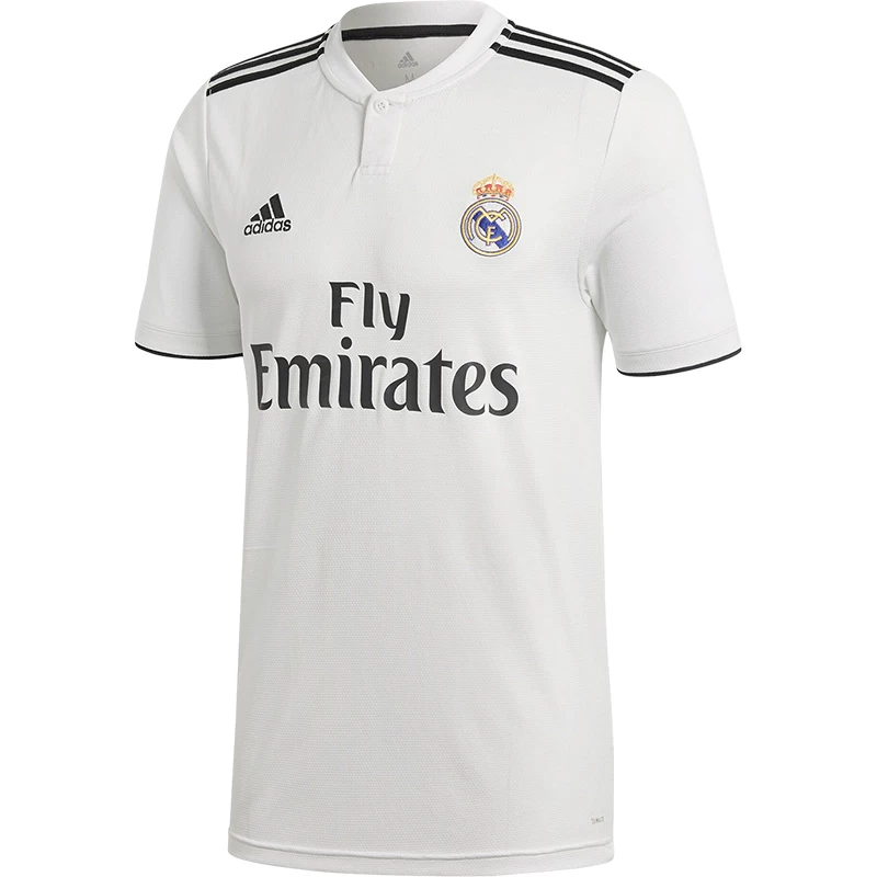 Adidas/ Genuine Real TR JSY Real Madrid Fan Edition домашняя футбольная униформа футболка DH3372