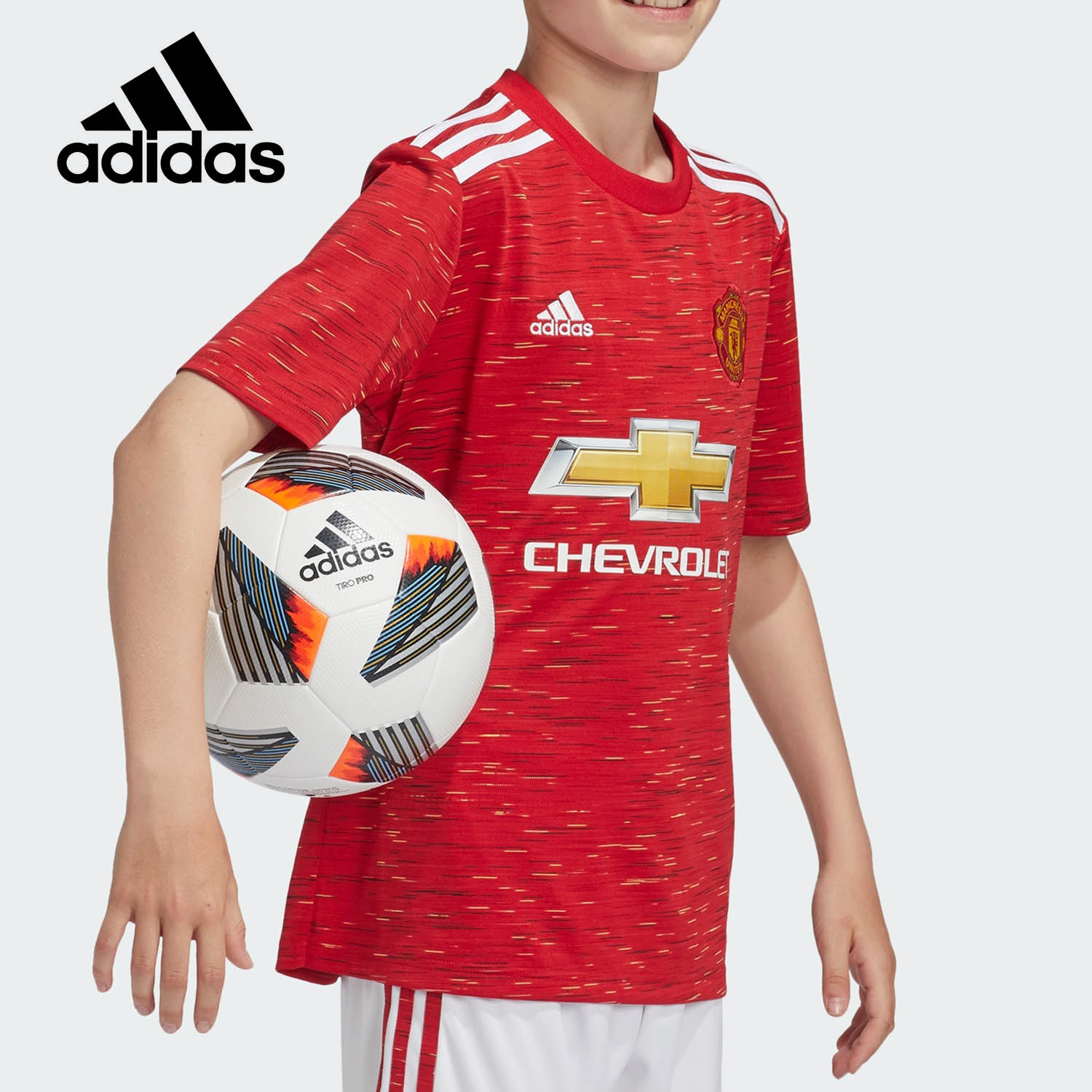 Adidas/Adidas正品秋季足球曼聯主場大童裝運動球衣FM4292