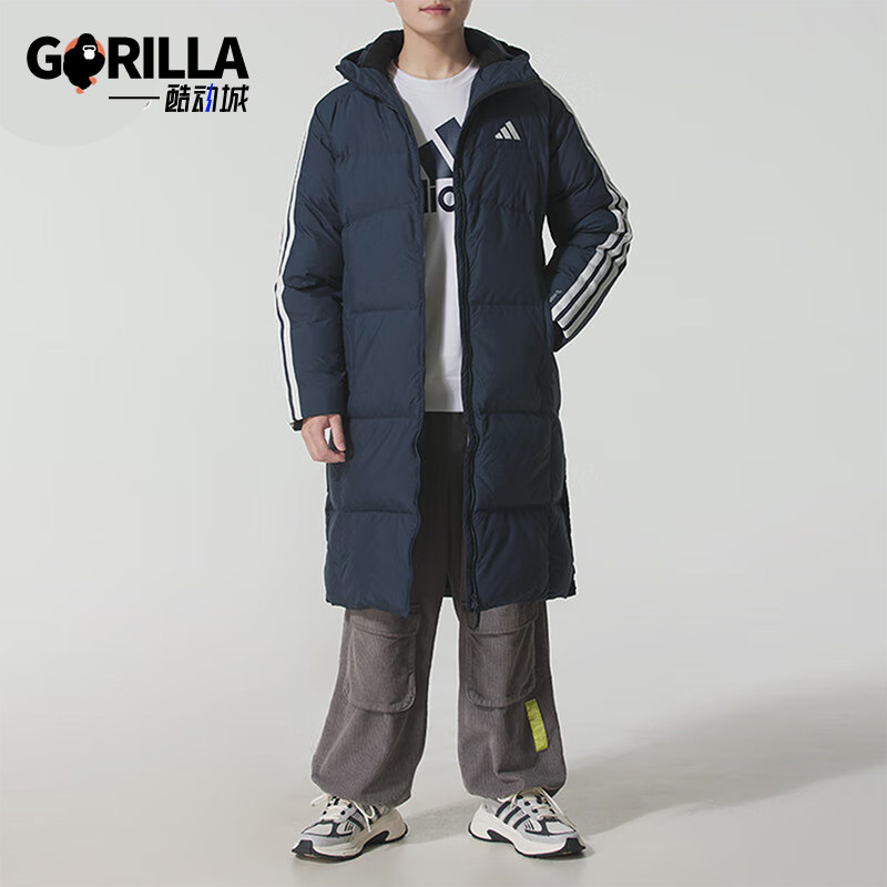 Adidas/Зимняя мужская повседневная теплая пуховая куртка Adidas genuine 2025 с капюшоном KC2499