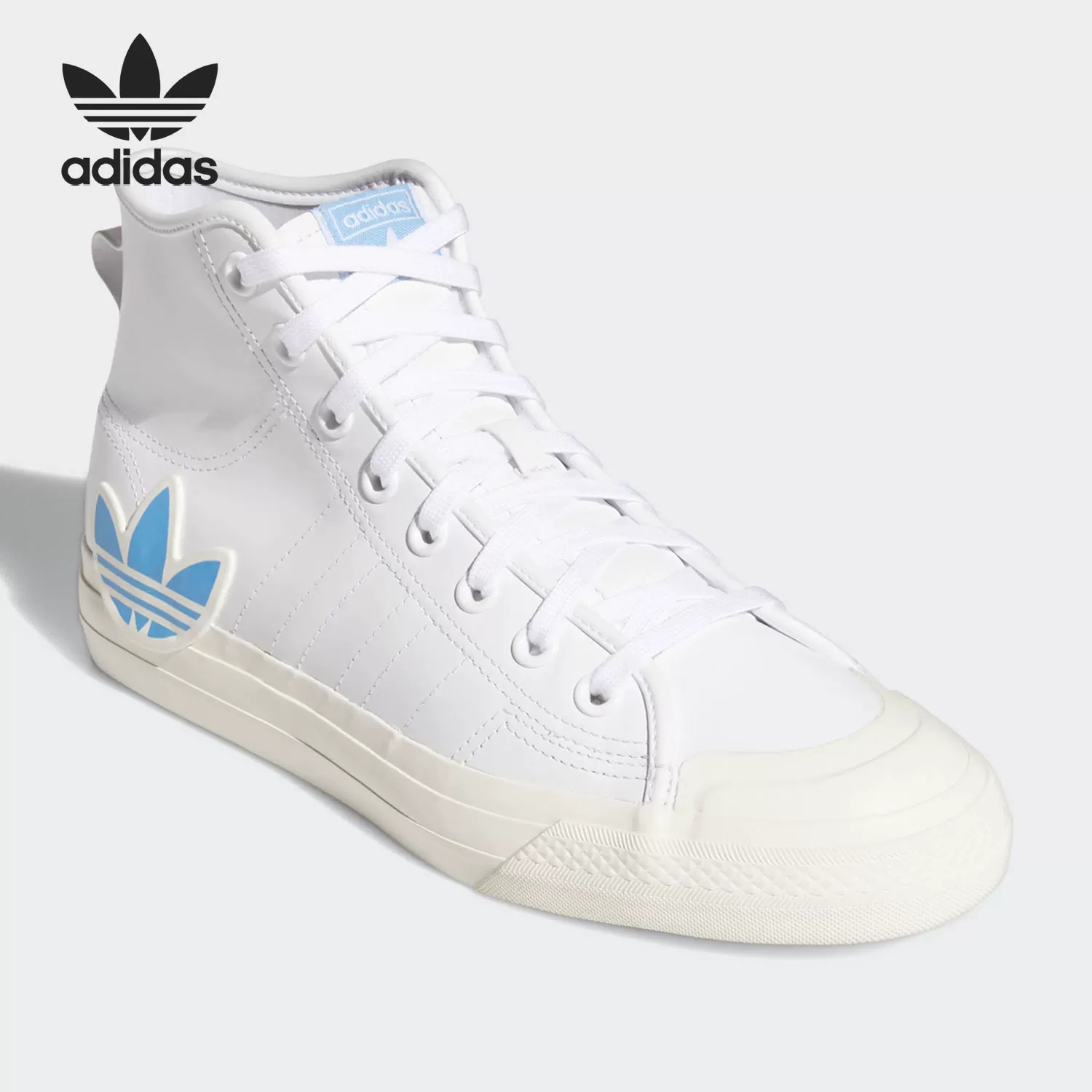 Кроссовки высокие классические повседневные мужские и женские Adidas Authentic clover NIZZA FX8497