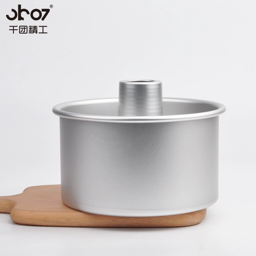 千团精工 中空烟囱空心活底蛋糕模 铝合金 阳极无接缝戚风模具