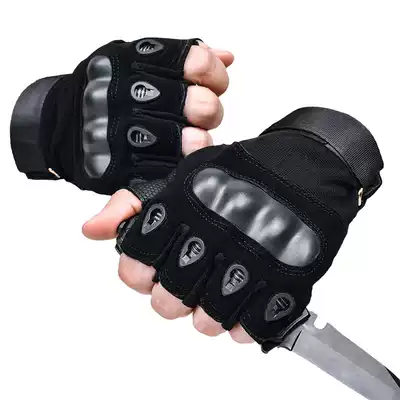 Military fan tactical gloves half-finger male special forces O remember training gloves Outdoor riding fighting non-slip anti-cut gloves