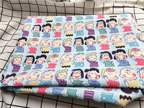 Cartoon Fabric Fine Canvas Printed Handmade Diy Fabric Sofa Cover Fabric Bag Dorm Room Table Cloth Victory Gesture