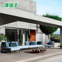Nordic outdoor courtyard terrace terrace balcony sunrise room with sea view cottage sofa tea couch coffee cottage living room outdoor leisure