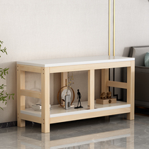 Solid wooden fish tank rack living room small fish tank base multi-layer storage household custom rack simple