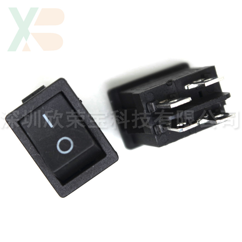 Seesaw switch KCD1-104 4 feet Two stalls without lamp All copper environmentally-friendly power switch socket manufacturer Direct sales