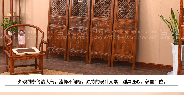 Vách ngăn màn hình chạm khắc màn hình gấp Trung Quốc rắn gỗ rỗng khách sạn văn phòng phòng khách gỗ chạm khắc màn hình hiên - Màn hình / Cửa sổ mẫu khung cửa sổ gỗ đẹp
