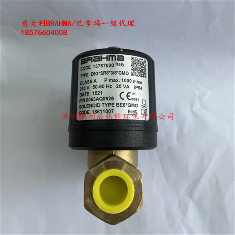 E6G*SR8*3 8*GMO natural gas solenoid valve BRAHMA Panama 1376700 glass annealing furnace pizza