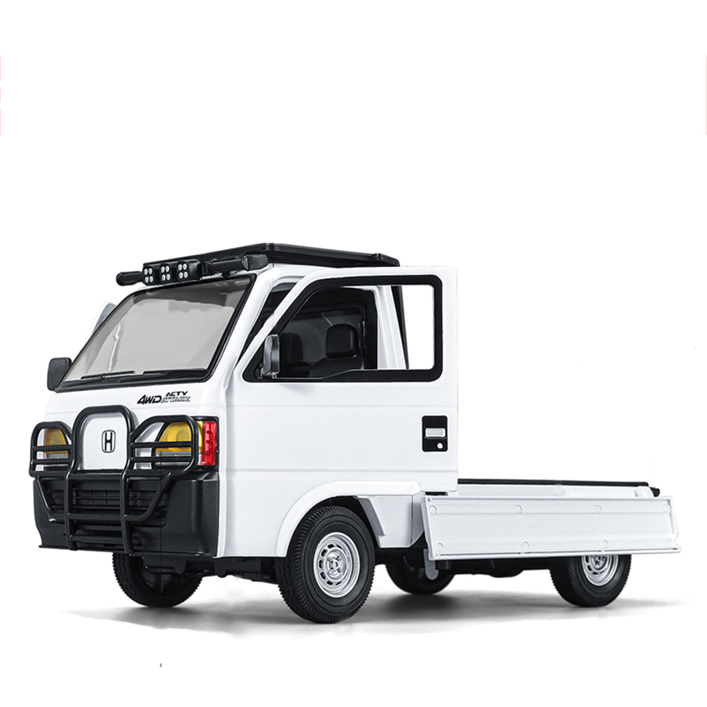 New Honda Pickup Truck Alloy Car Model, Realistic Car Decoration with Front Wheel Steering Linkage, Toy Car Gift for Boys