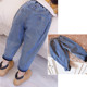 Children's winter clothes plus velvet jeans girls super soft thick radish pants Korean version loose casual warm pants all-match trendy