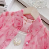 Летний комплект, детский солнцезащитный крем, одежда для защиты от солнца, тонкая куртка, детская одежда