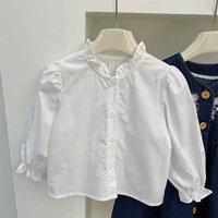 Маленькая рубашка с воротником «Белый грибок»