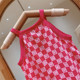 Children's clothing 2022 summer new girls' foreign style suspender skirt children's sleeveless dress baby Korean version of the beach skirt