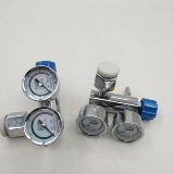 Аутентичный кислородный цилиндр с двойным клапаном клапана кислородного бака давление давления давления.