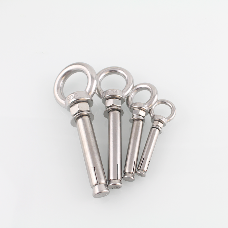 Authentic 304 stainless steel expansion screw bolt with ring screw roof hook hook hanging ring screw floor wall nail