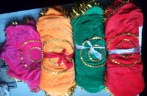 Minority handkerchief Yangko handkerchief two-person dance dance props octagonal scarf red and green yellow rose 4 colors