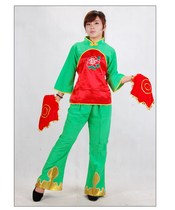 National Minority Stage Performance Costume Red Chest Big Peony Seedlings Song Dress Dance Performance Costume Fan Dance