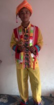 Ethnic minority dance performance Mens gourd silk Bawu performance clothing Ashima Yi Dai stage clothing