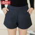 Quần short nữ mùa đông 2018 thời trang mới Quần áo mùa đông len mùa thu và mẫu mùa đông mặc rộng chân hoang dã một kiểu buông thả quần đùi nữ đẹp Quần short